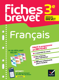 Livro digital Fiches brevet Français 3e Brevet 2024