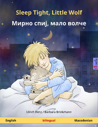 Livro digital Sleep Tight, Little Wolf – Мирно спиј, мало волче (English – Macedonian)
