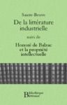 Livre numérique De la littérature industrielle, suivi de Honoré de Balzac et la propriété intellectuelle