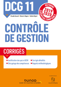 Electronic book DCG 11 Contrôle de gestion - Corrigés