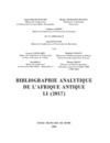 Livre numérique Bibliographie analytique de l’Afrique antique LI (2017)
