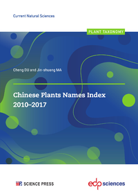 Livro digital Chinese Plants Names Index 2010-2017