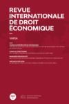 Livre numérique Revue internationale de droit économique