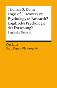 E-Book Logic of Discovery or Psychology of Research? / Logik oder Psychologie der Forschung? Englisch/Deutsch