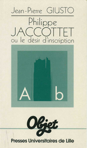 Electronic book Philippe Jaccottet ou le désir d’inscription