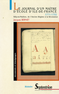 Livre numérique Journal d’un maître d’école d’Île-de-France (1771-1792)
