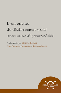 Livre numérique L'expérience du déclassement social. France-Italie, XVIe-premier XIXe siècle