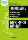 Electronic book Formulaire MPSI-MP2I-MP-MPI - 8e éd.