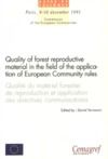 Livro digital Qualité du matériel forestier de reproduction et application des directives communautaires