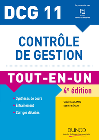 Livre numérique DCG 11 - Contrôle de gestion - 4e éd.