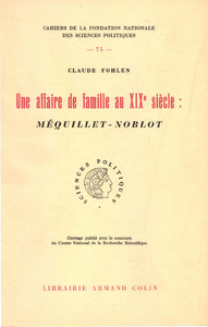 Livre numérique Une affaire de famille au 19e siècle : Mequillet-Noblot
