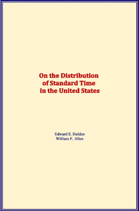 Libro electrónico On the Distribution of Standard Time in the United States