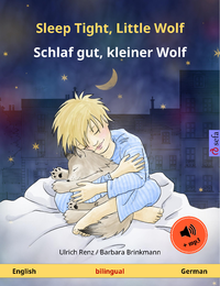 Livro digital Sleep Tight, Little Wolf – Schlaf gut, kleiner Wolf (English – German)