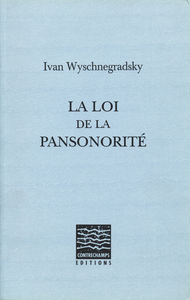 Electronic book La loi de la pansonorité