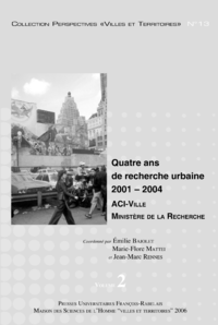 Livre numérique Quatre ans de recherche urbaine 2001-2004. Volume 2