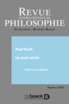 Livre numérique Revue internationale de philosophie