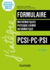Electronic book Formulaire PCSI-PC-PSI - 8e éd.