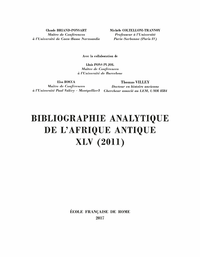 Livre numérique Bibliographie analytique de l’Afrique antique XLV (2011)