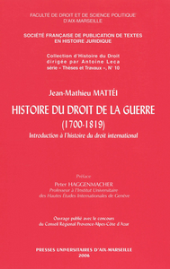 Livre numérique Histoire du droit de la guerre (1700-1819)