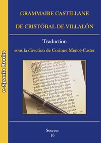 Livre numérique Grammaire castillane de Cristóbal de Villalón