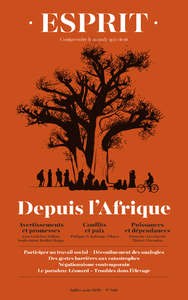 Libro electrónico Esprit - Depuis l'Afrique