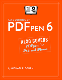 Livre numérique Take Control of PDFpen 6