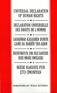 Electronic book Universal Declaration of Human Rights: English, French, Hausa, Igbo and Yoruba