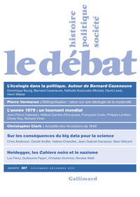 Livro digital Le Débat N° 207 (Novembre - Décembre 2019)