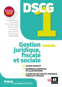 Livre numérique DSCG 1 - Gestion juridique fiscale et sociale - Manuel et applications