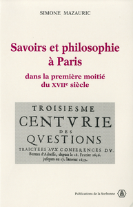 Livre numérique Savoirs et philosophie à Paris dans la première moitié du XVIIe siècle