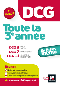 Livre numérique DCG : Toute la 3e année du DCG 3, 7, 11 en fiches - Révision