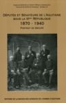 Livre numérique Députés et sénateurs de l’Aquitaine sous la IIIème République (1870-1940)