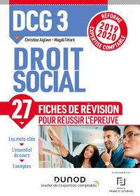 Livre numérique DCG 3 Droit social - Fiches de révision
