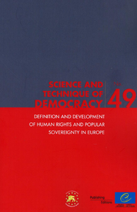 Electronic book Definition and development of human rights and popular sovereignty in Europe (Science and technique of democracy No. 49)
