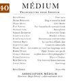 Libro electrónico Médium n°40, juillet-septembre 2014