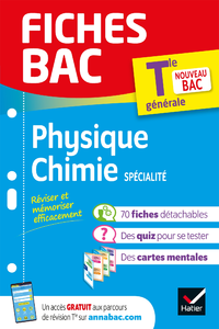 Livre numérique Fiches bac Physique-Chimie Tle (spécialité) - Bac 2024