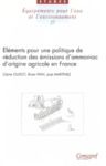 E-Book Éléments pour une politique de réduction des émissions d'ammoniac d'origine agricole en France. Considerations for a Policy to Reduce Ammonia Emissions from Agriculture in France
