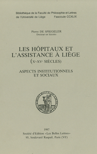 Electronic book Les hôpitaux et l’assistance à Liège (Xe-XVe siècles)