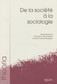 Livre numérique De la société à la sociologie