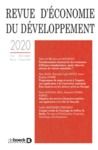 Livre numérique Revue d'économie du développement