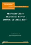 E-Book Microsoft Office SharePoint Server (MOSS) et Office 2007