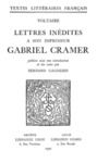 Libro electrónico Lettres inédites à son imprimeur Gabriel Cramer