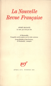 Livre numérique La Nouvelle Revue Française N° 220