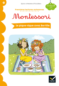 Livro digital Premières lectures autonomes Montessori Niveau 3 - Le pique-nique avec Bertille