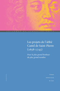 Livre numérique Les Projets de l’abbé Castel de Saint-Pierre (1658-1743)