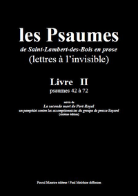 Livre numérique Les Psaumes de Saint-Lambert-des-Bois en prose