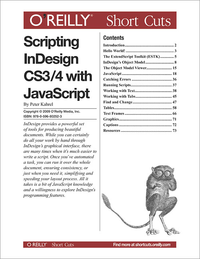 Livre numérique Scripting InDesign CS3/4 with JavaScript