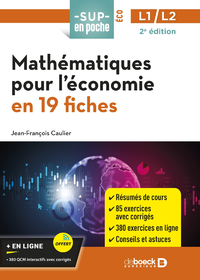 Livre numérique Mathématiques pour l’économie en 19 fiches