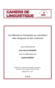 E-Book La littérature française au carrefour des langues et des cultures