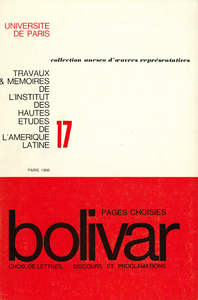 Livre numérique Bolivar, pages choisies
